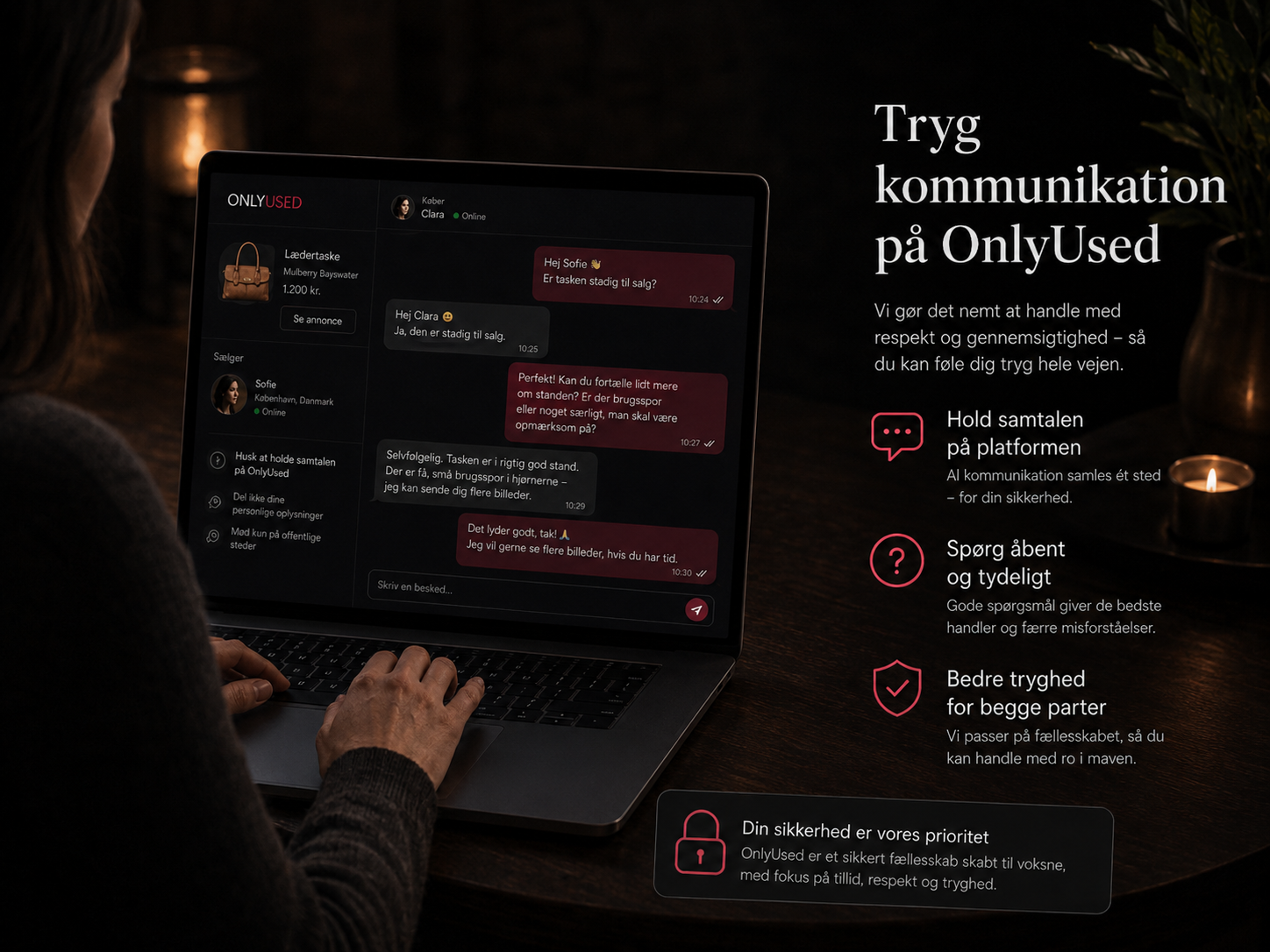 tryg kommunikation på platformen